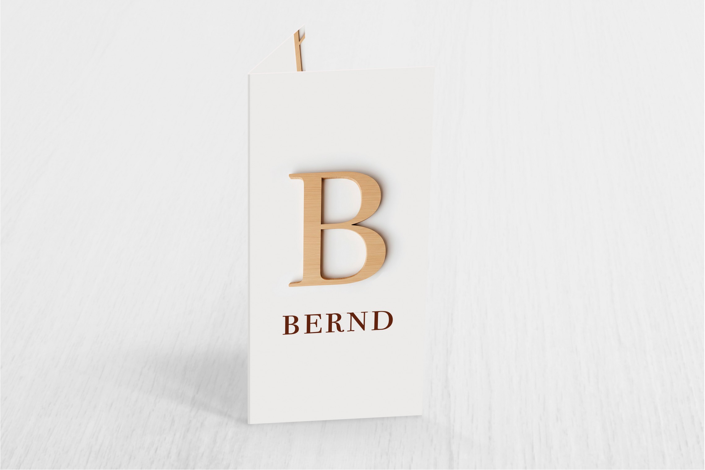 Houten letter